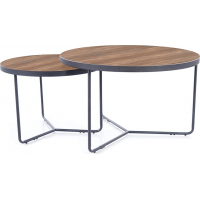 Konferenční stolek INDIGO - ořech/černý