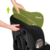 LIONELO Autosedačka Nico 9-36 kg Black Grey