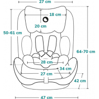 LIONELO Autosedačka Nico 9-36 kg Black Grey