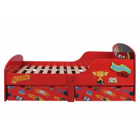 Dětská postel se šuplíky Blesk McQueen - 140x70 cm