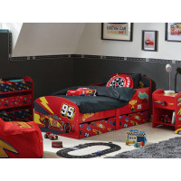 Dětská postel se šuplíky Blesk McQueen - 140x70 cm
