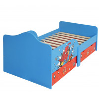 Dětská postel se šuplíky Spiderman - 140x70 cm