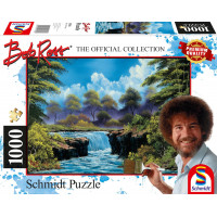 SCHMIDT Puzzle Bob Ross: Vodopád na pasece 1000 dílků