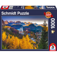 SCHMIDT Puzzle Podzimní Neuschwanstein 1000 dílků
