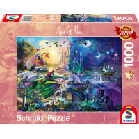 SCHMIDT Puzzle Noční dračí soutěž 1000 dílků