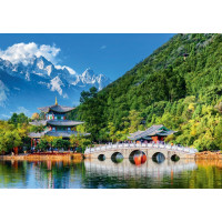 GRAFIKA Puzzle Sněžná hora nefritového draka, Čína 1000 dílků