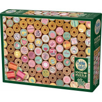 COBBLE HILL Puzzle Šťastné vyšívání 1000 dílků