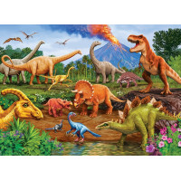 COBBLE HILL Rodinné puzzle Dinosauři 350 dílků