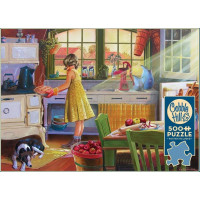 COBBLE HILL Puzzle Pečení jablečného koláče 500 dílků