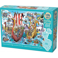 COBBLE HILL Rodinné puzzle Vikingská výprava 350 dílků