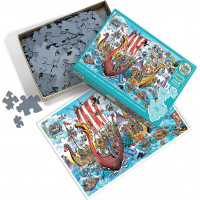 COBBLE HILL Rodinné puzzle Vikingská výprava 350 dílků