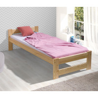 Dětská postel z masivu borovice MATĚJ - 200x90 cm - přírodní borovice