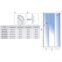 Sprchové dveře MAXMAX Rea ALEX 100 cm