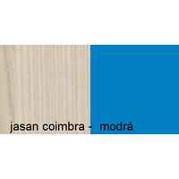 Barevné provedení - jasan coimbra / modráBarevné provedení - jasan coimbra / modrá
