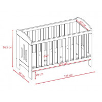 Dětská postýlka CLASSIC 2 - bílá