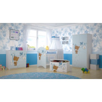 Dětská postel MAX - 180x90 cm - VYPRANÝ MEDVÍDEK - bílá