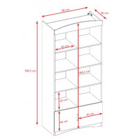 Regál CLASSIC - 90 cm - bílý