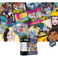 TREFL Wood Craft Origin puzzle Disney: Setkání záporáků 1000 dílků