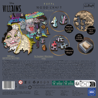TREFL Wood Craft Origin puzzle Disney: Setkání záporáků 1000 dílků