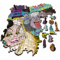 TREFL Wood Craft Origin puzzle Disney: Setkání záporáků 1000 dílků