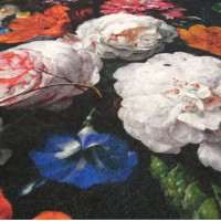 Kusový koberec HONOR Flowers - černý