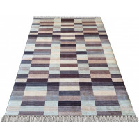 Kusový koberec BIANCA tiles - odstíny hnědé