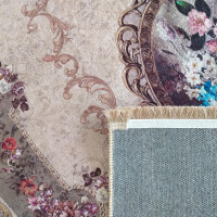 Kusový koberec HONOR Rosette - hnědý