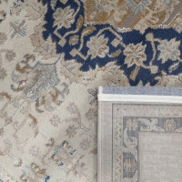 Kusový koberec MYLES PRJ 02B-CB - béžový/modrý