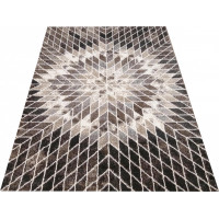 Kusový koberec PANNE mandala - hnědý