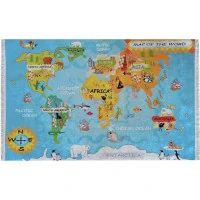 Dětský koberec Mapa světa
