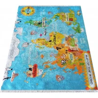 Dětský koberec Mapa světa