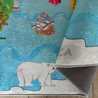 Dětský koberec Mapa světa