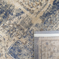 Kusový koberec MYLES PRR 10B-BM - béžový/modrý