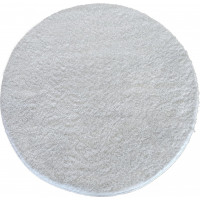 Moderní koberec SHAGGY CAMIL kulatý - bílý