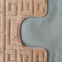 Sada koupelnových předložek s výřezem TÁŇA - greek - oranžová