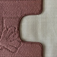 Sada koupelnových předložek s výřezem TÁŇA - sea - hnědá