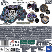 TREFL Wood Craft Origin puzzle Mickey Mouse a Minnie 501 dílků