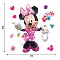 Dětská samolepka DISNEY MINNIE MOUSE 30x30 cm