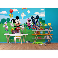Dětská fototapeta DISNEY - Mickey Mouse si hraje s přáteli - 360x254 cm