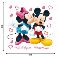 Dětská samolepka DISNEY MICKEY & MINNIE 30x30 cm