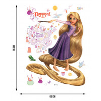 Dětská samolepka DISNEY RAPUNZEL (LOCIKA) MALUJE 65x85 cm