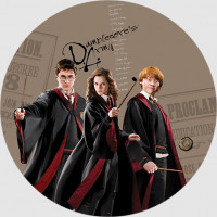 Dětská samolepící fototapeta - HARRY POTTER 1 - kulatá - 70 cm