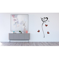 Designová samolepka ABSTRAKCE MOTÝLŮ 65x85 cm