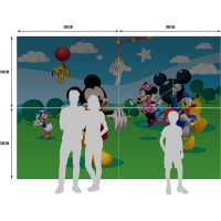 Dětská fototapeta DISNEY - Mickey Mouse si hraje s přáteli - 360x254 cm