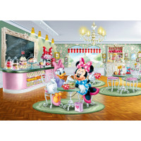 Dětská fototapeta DISNEY - Minnie a Daisy v kavárně - 255x180 cm