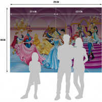 Dětská fototapeta DISNEY - Tančící princezny - 255x180 cm