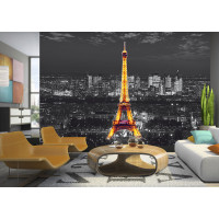 Moderní fototapeta - Eiffelova věž v noci - 360x254 cm
