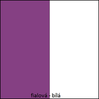 Barevné provedení - fialová / bílá