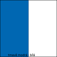 Barevné provedení - tmavě modrá - bílá
