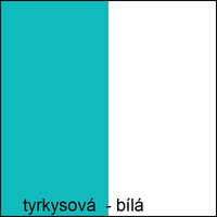 Barevné provedení - tyrkysová / bílá